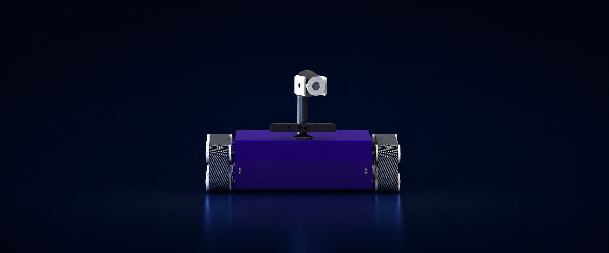 Mechanical CAD render of the autonomous fire-fighting robot.